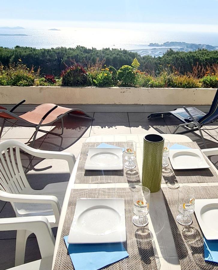 Vue Mer Panoramique Et Piscine Bandol Exterior photo